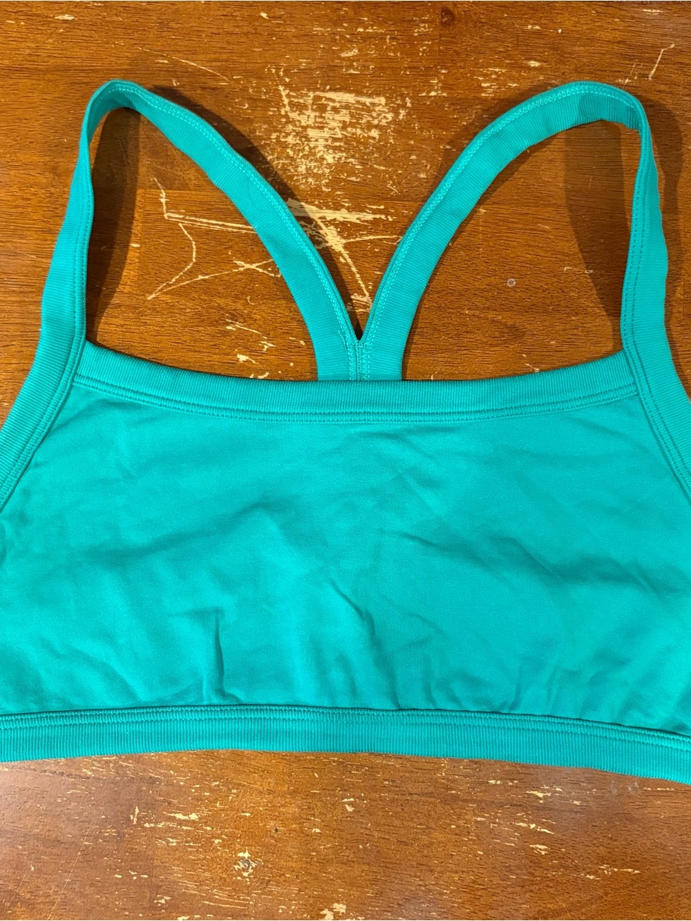 Colsie Turquoise/green seamless Sports Bralette - Women size large